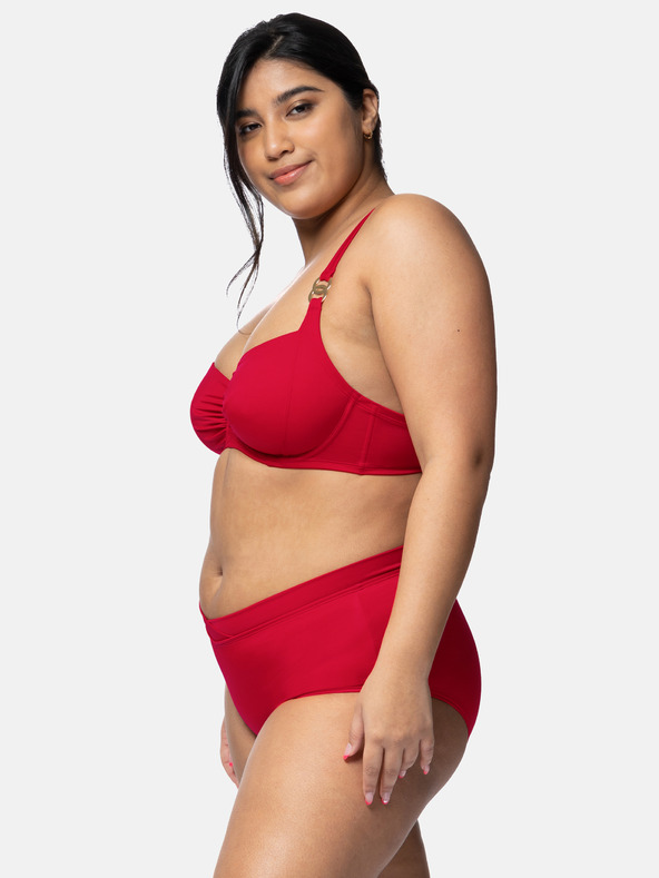 DORINA Červený dámský spodní díl plavek DORINA Opio