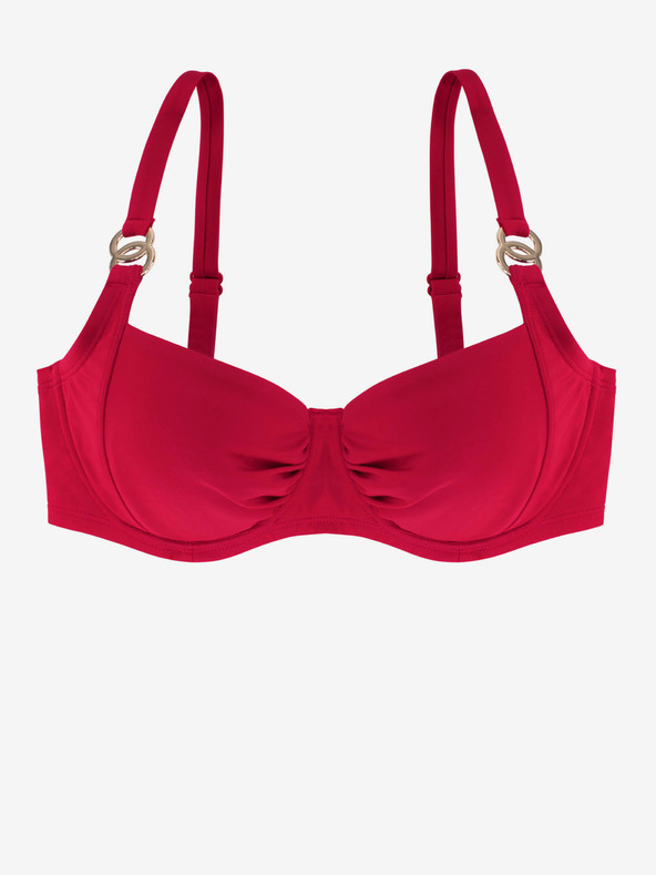 DORINA Červený dámský vrchní díl plavek DORINA Opio