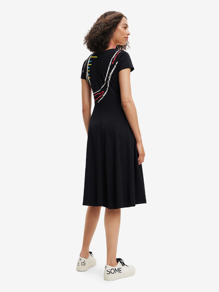 Desigual Černé dámské šaty Desigual Lisa