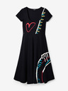 Desigual Černé dámské šaty Desigual Lisa