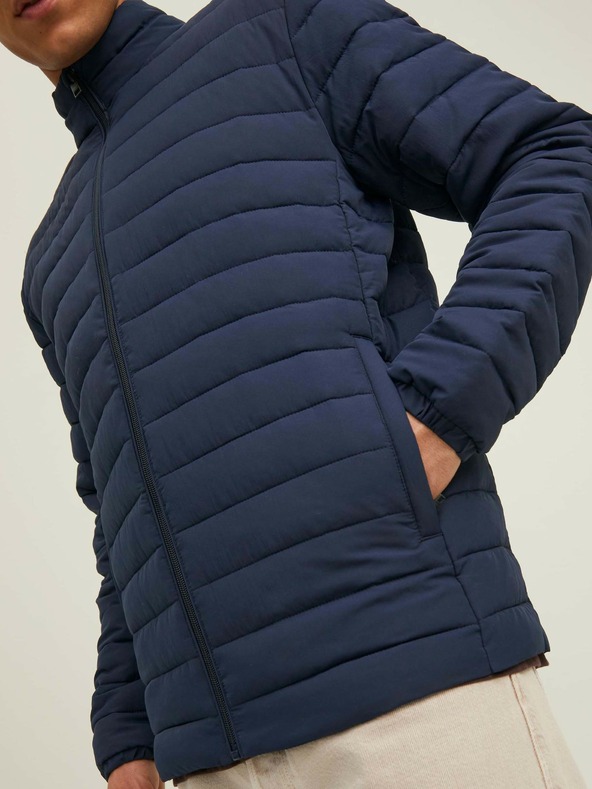 Jack & Jones Tmavě modrá prošívaná bunda Jack & Jones Puffer