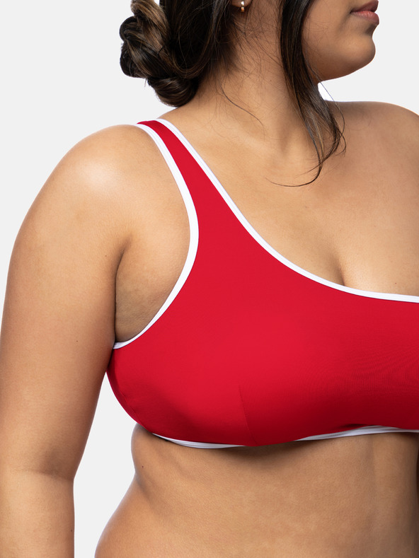 DORINA Červený dámský vrchní díl plavek DORINA Bandol