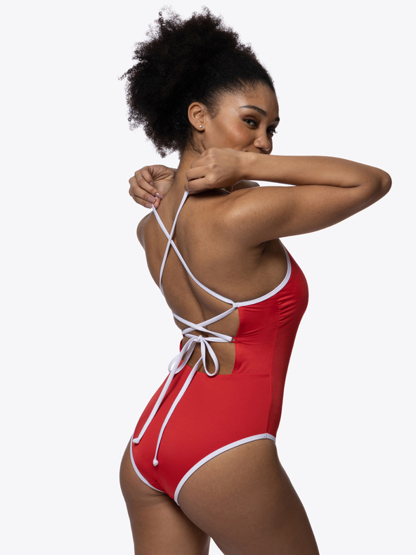 DORINA Červené dámské jednodílné plavky DORINA Bandol