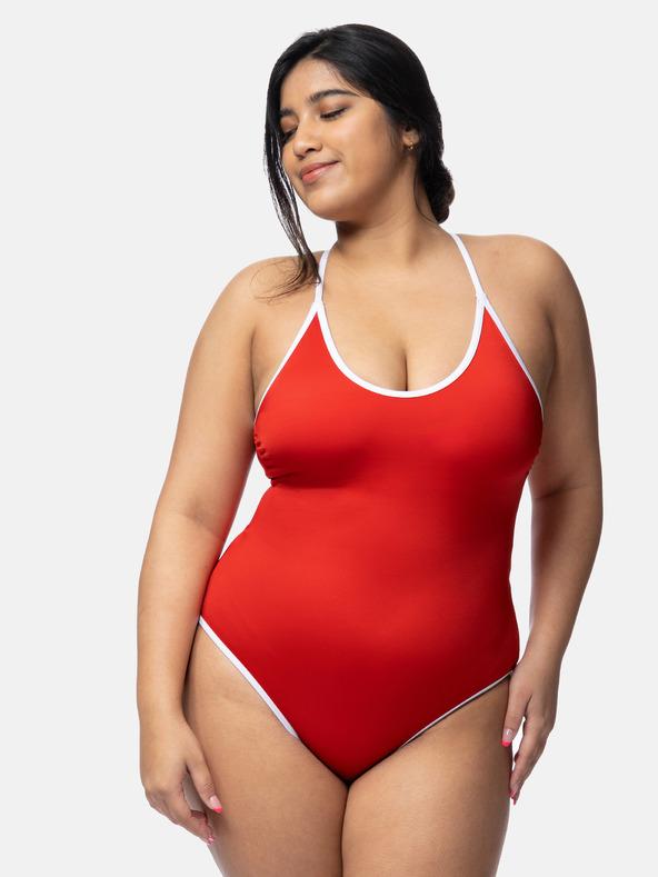 DORINA Červené dámské jednodílné plavky DORINA Bandol