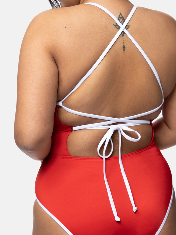 DORINA Červené dámské jednodílné plavky DORINA Bandol