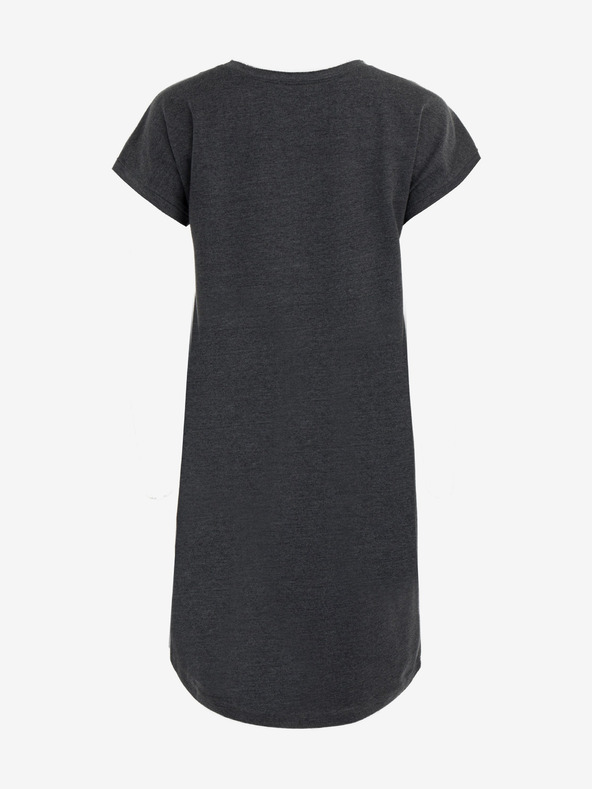 ALPINE PRO Šedé dámské šaty ALPINE PRO HEMADA