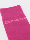 ALPINE PRO Unisex ponožky ALPINE PRO KLAMO růžová