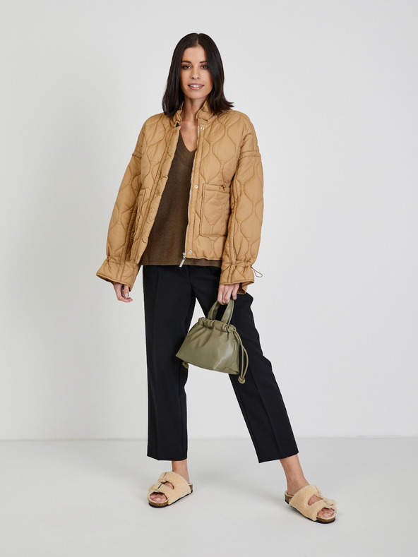 Vila Hnědá dámská svetrová vesta VILA Ril