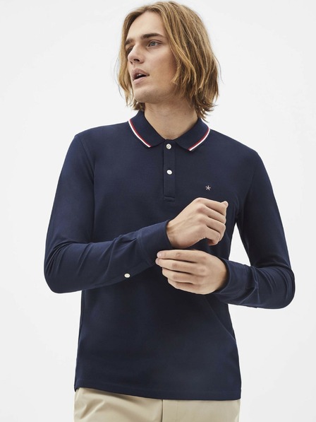 Celio Tmavě modré pánské polo tričko Celio Necetwoml