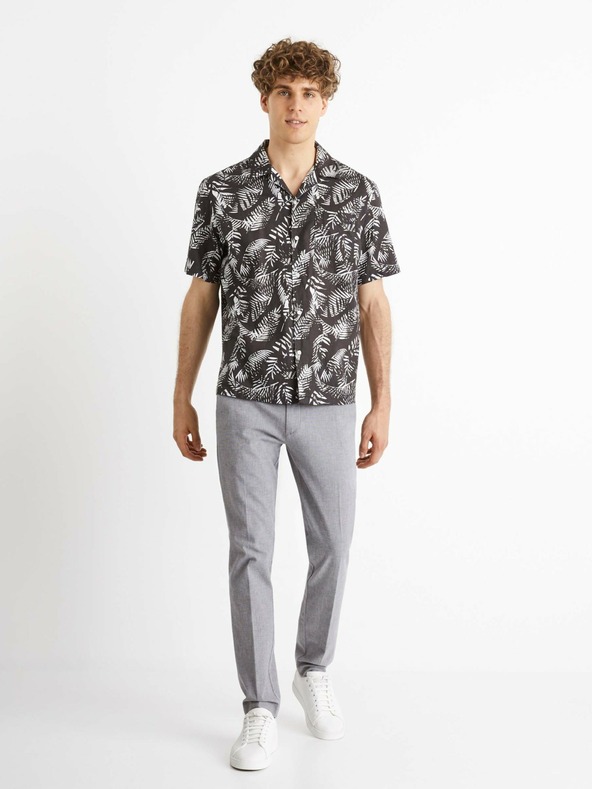 Celio Šedé pánské chino kalhoty Celio Bosi