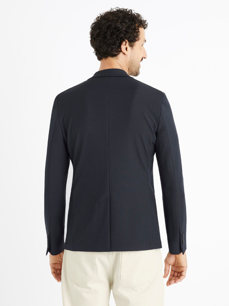 Celio Tmavě modré pánské slim fit sako Celio Cuseverin