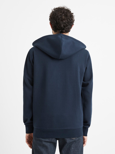 Celio Tmavě modrá pánská mikina s kapucí Celio Vethree