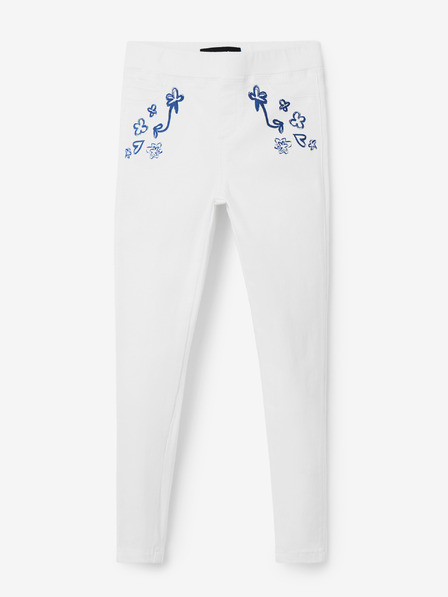 Desigual Bílé holčičí džíny Desigual Verd