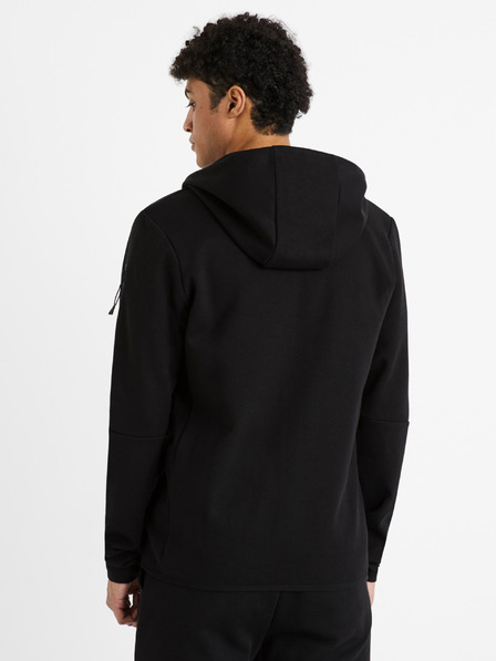 Celio Černá pánská bunda na zip s kapucí Celio Denewyoke