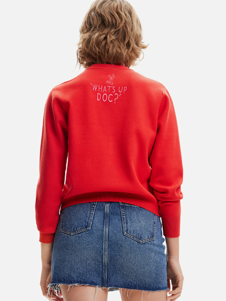 Desigual Červená dámská mikina Desigual Bugs Bunny