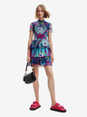 Desigual Modré dámské vzorované šaty Desigual Exeter-Lacroix