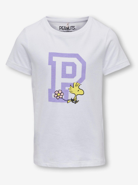 ONLY Bílé holčičí tričko ONLY Peanuts