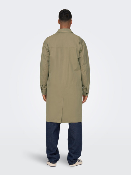 ONLY & SONS Béžový pánský lehký kabát ONLY & SONS Malcom