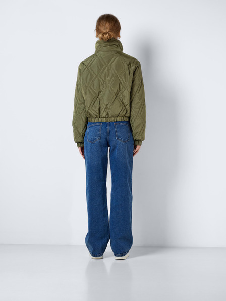 Noisy May Khaki dámský prošívaný bomber s límcem Noisy May Ziggy