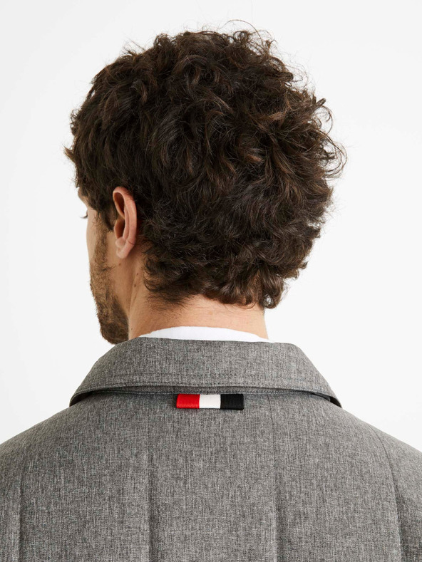 Celio Šedá pánská zimní bunda Celio Dustripes