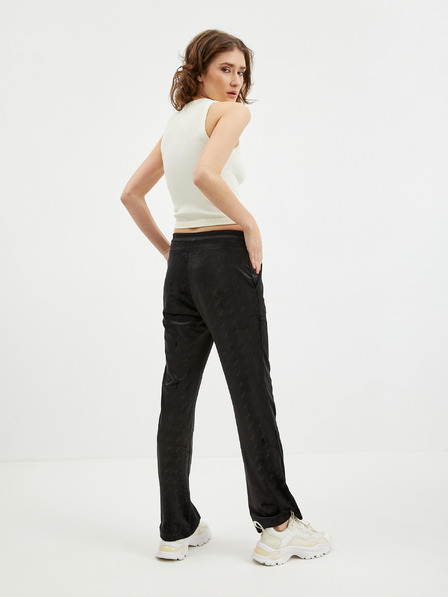 DKNY Černé dámské sametové tepláky DKNY