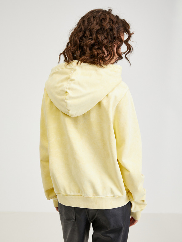 Diesel Žlutá dámská mikina s kapucí Diesel