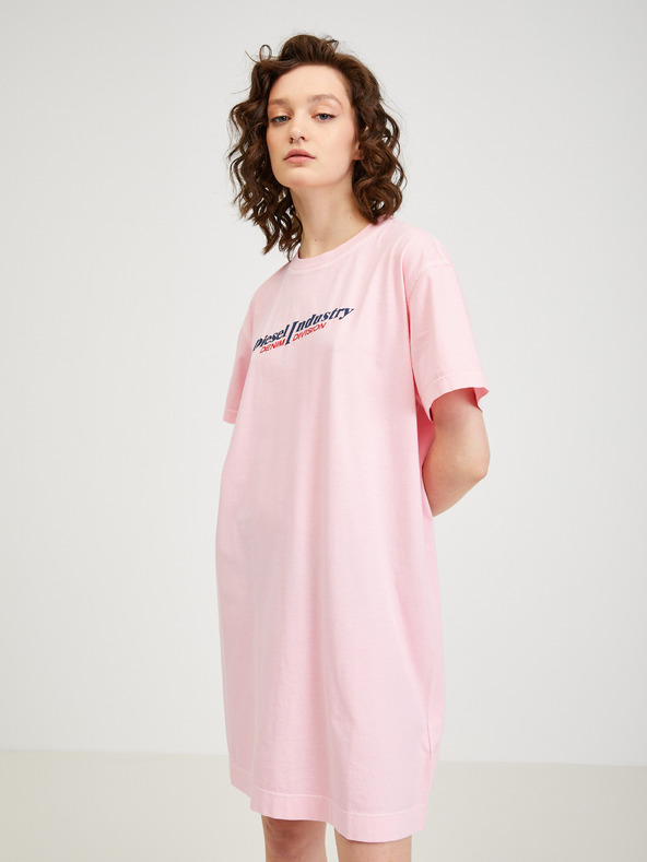 Diesel Světle růžové dámské šaty Diesel