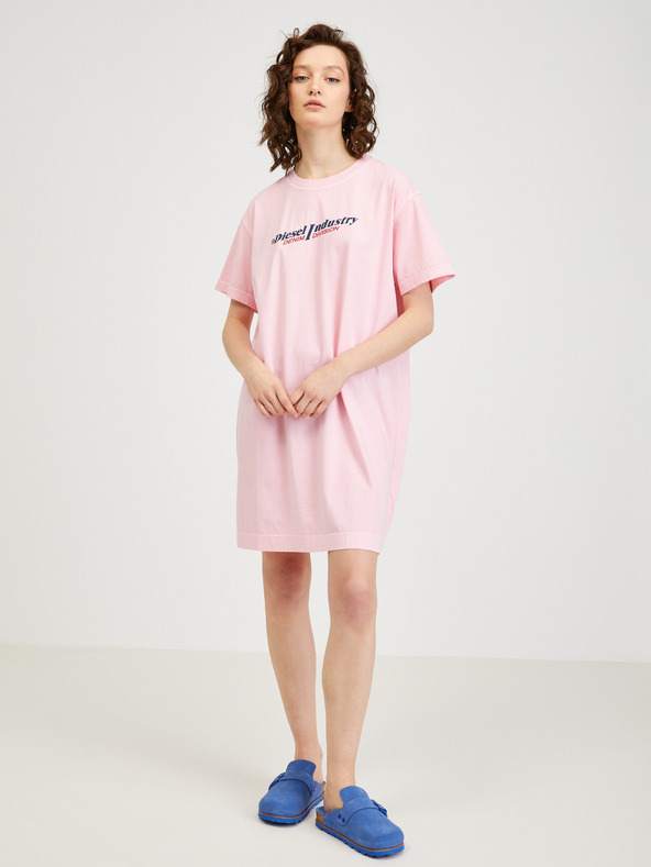 Diesel Světle růžové dámské šaty Diesel