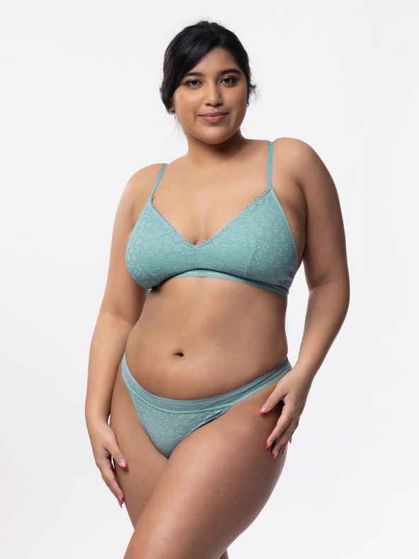 DORINA Světle modrá dámská krajková podprsenka DORINA Yuka