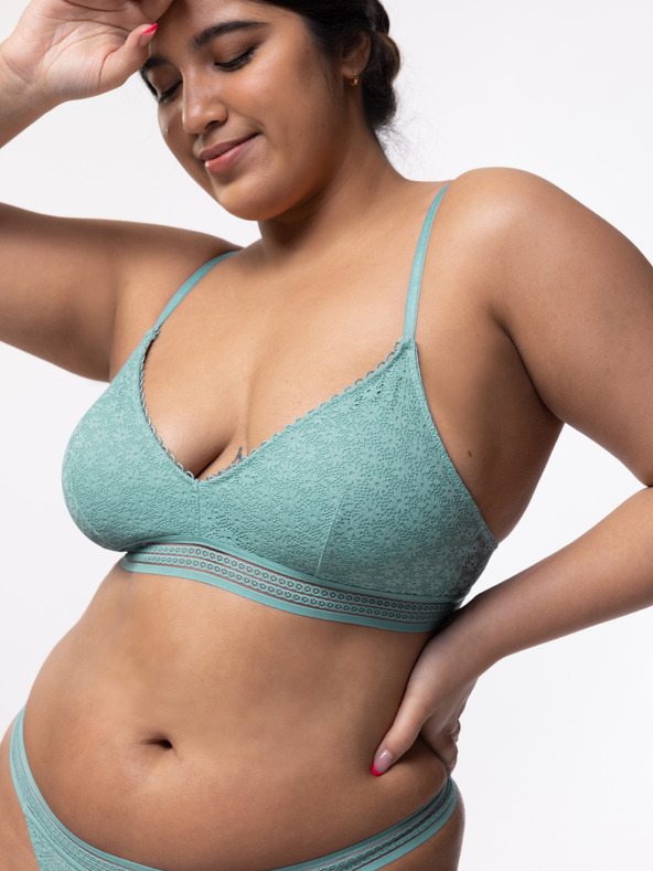 DORINA Světle modrá dámská krajková podprsenka DORINA Yuka