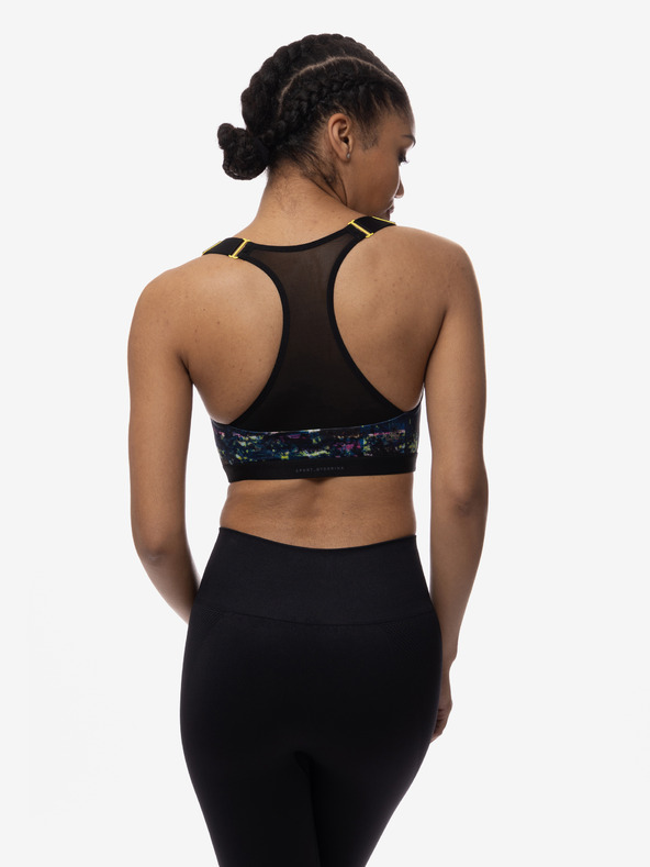 DORINA Černá dámská vzorovaná sportovní podprsenka DORINA Sully