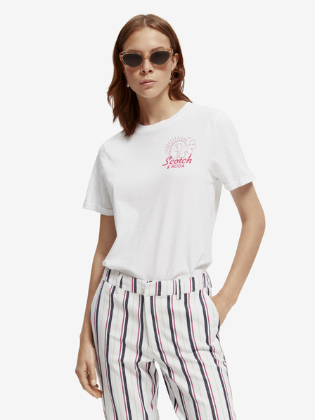 Scotch & Soda Bílé dámské  tričko Scotch & Soda