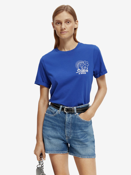 Scotch & Soda Modré dámské tričko Scotch & Soda