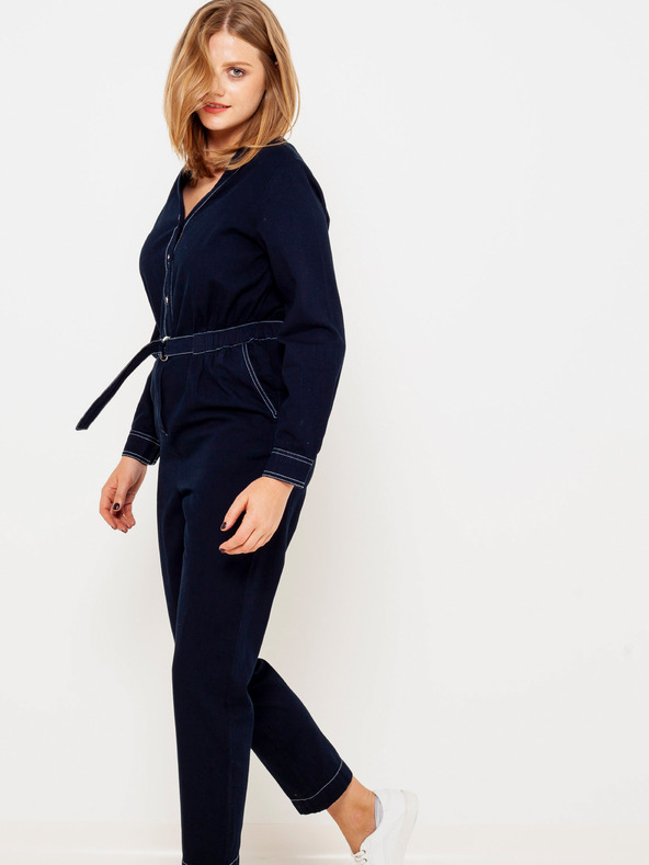 CAMAIEU Tmavě modrý dámský overal CAMAIEU