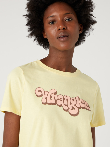 Wrangler Žluté dámské tričko Wrangler