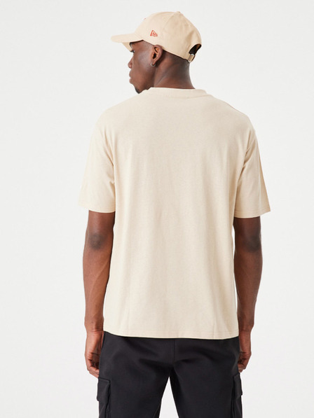 New Era Béžové unisex tričko New Era