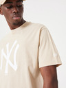 New Era Béžové unisex tričko New Era
