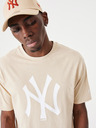 New Era Béžové unisex tričko New Era