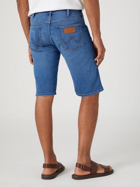 Wrangler Modré pánské džínové kraťasy Wrangler Innovation