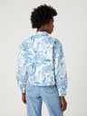 Wrangler Bílo-modrá dámská vzorovaná džínová bunda Wrangler