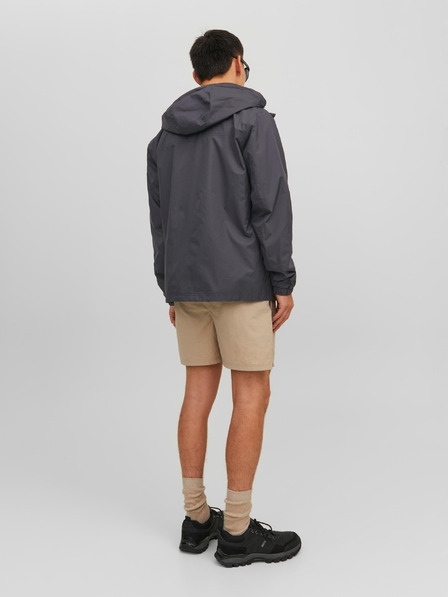 Jack & Jones Černá pánská lehká bunda s kapucí Jack & Jones Filo