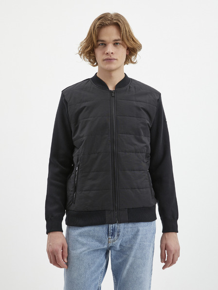Pepe Jeans Tmavě šedý pánský bomber Pepe Jeans Noel