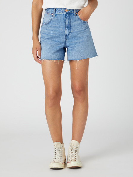 Wrangler Modré dámské džínové kraťasy Wrangler