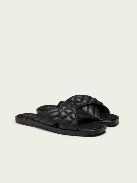 Scotch & Soda Černé dámské kožené pantofle Scotch & Soda Tilda