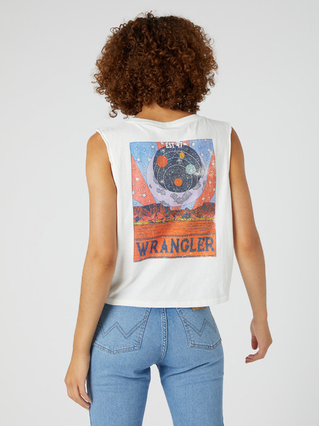 Wrangler Bílé dámské tílko Wrangler
