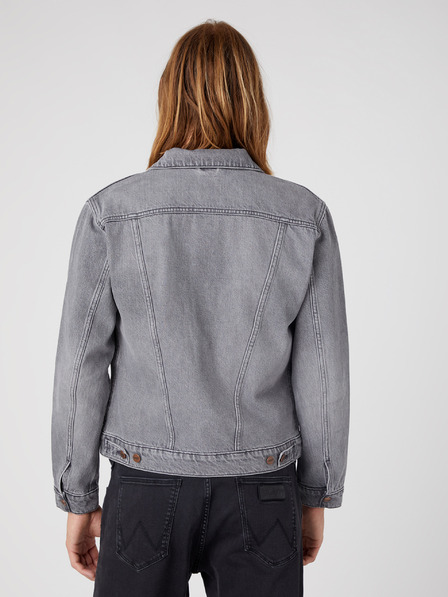 Wrangler Šedá pánská džínová bunda Wrangler Icons