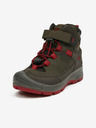 Keen Khaki holčičí outdoorové kožené kotníkové boty Keen Redwood Mid