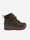 Keen Khaki holčičí outdoorové kožené kotníkové boty Keen Redwood Mid