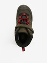 Keen Khaki holčičí outdoorové kožené kotníkové boty Keen Redwood Mid