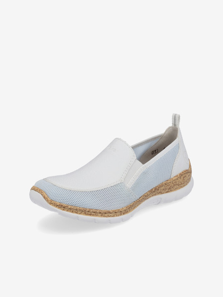 Rieker Modro-bílé dámské slip on tenisky Rieker